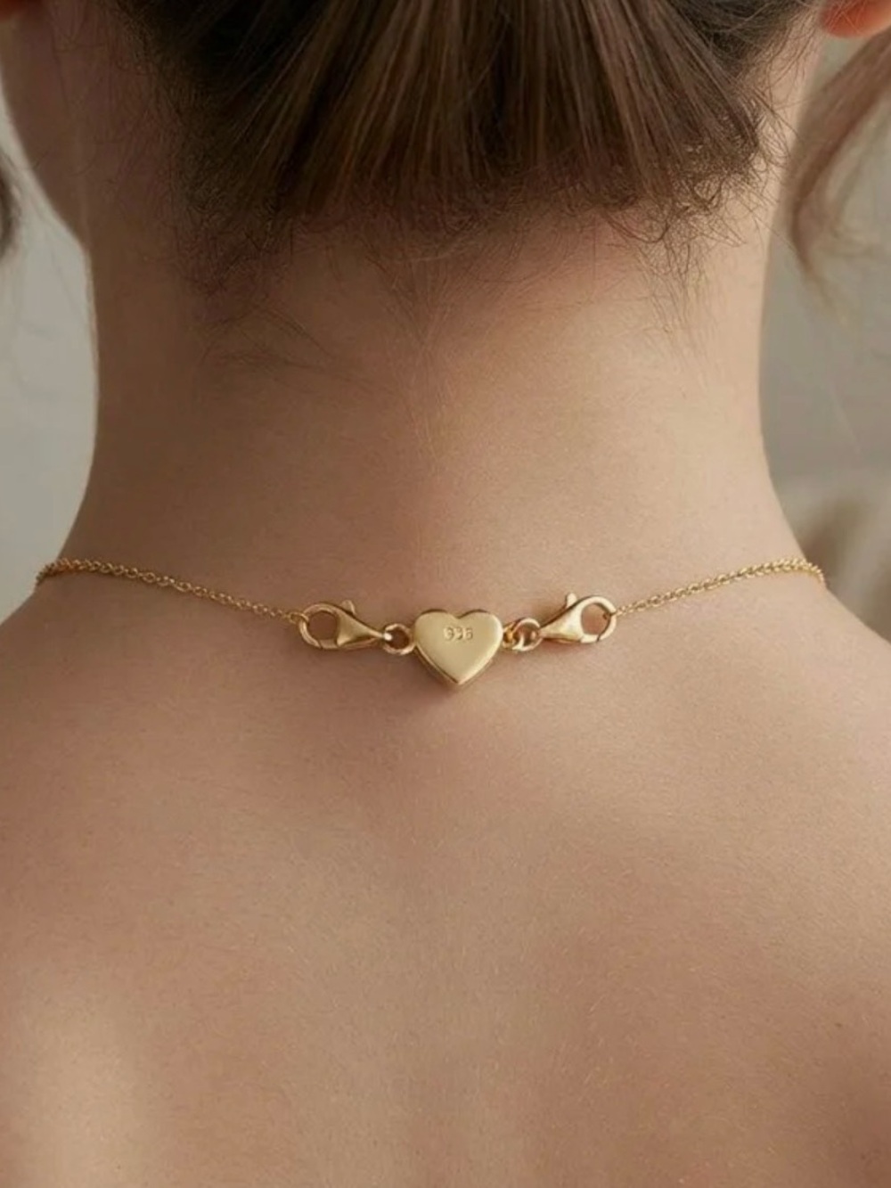 ✨ S925 Gold Plated Magnetic Heart Jewelry Clasp Converter ✨